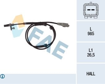 Peugeot 5008 2009-2017 Arası 1.6 HDi FAE Marka Arka Abs Sensörü