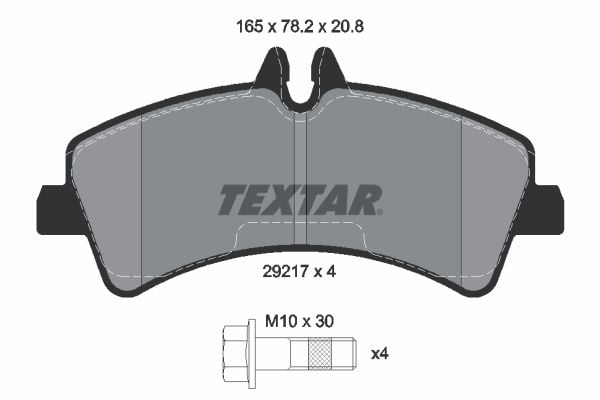 Volkswagen Crafter 2006-2016 Arası 2.0 TDI Textar Marka Arka Balata