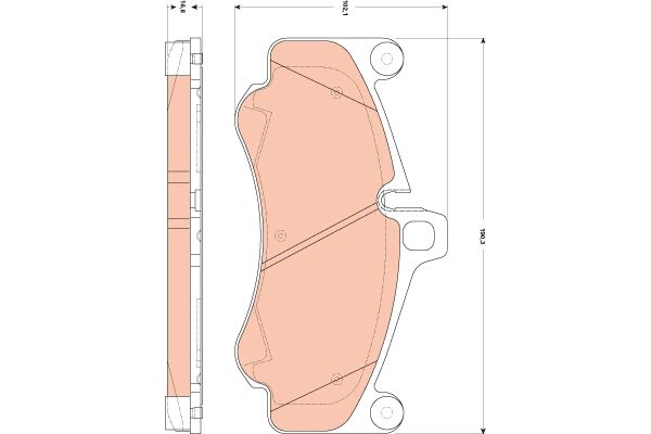 Porsche 911 2004-2013 Arası 3.6 Turbo TRW Marka Ön Balata