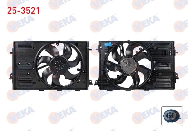 Megane IV 1.5 dci Euro6 Fan Motoru Davlumbazlı Veka 25-3521