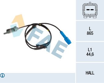 Peugeot 206 1998-2012 Arası 2.0 RC FAE Marka Abs Sensörü