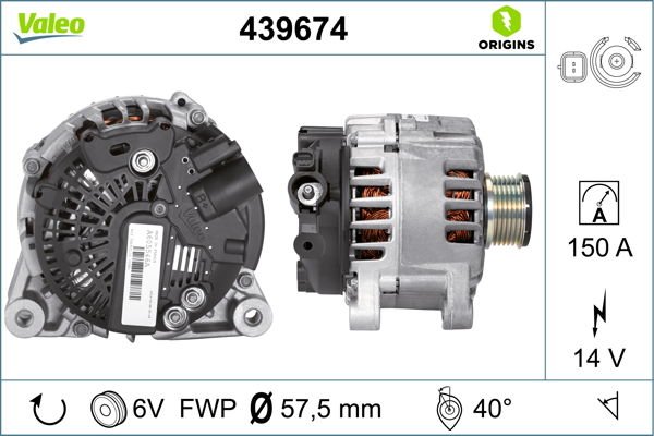 Peugeot 406 1995-2005 Arası 2.0 HDi 110, 2.0 HDI 110 Valeo Marka Alternatör