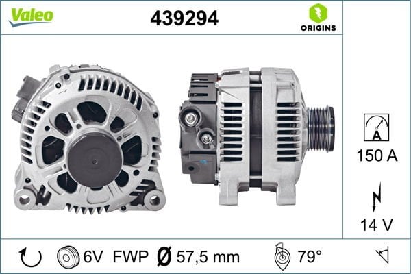 Peugeot 406 1995-2005 Arası 2.0 HDI 90, 2.0 HDi 110, 2.0 HDI 110 Valeo Marka Alternatör