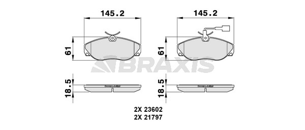 Fiat Ducato 1994-2005 Arası 1.9 TD Combinato Braxis Marka Ön Balata