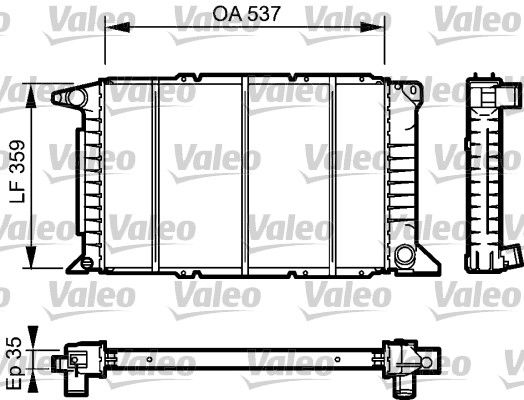 Ford Transit Tourneo 1994-2000 Arası 2.5 TD Valeo Marka Su Radyatörü