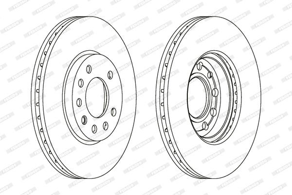 Opel Astra 1998-2014 Arası 1.8 16V, 2.0 DI, 2.0 16V, 1.6 LPG, 1.4 LPG, 1.4, 1.7 CDTI Ferodo Marka Ön Fren Diski