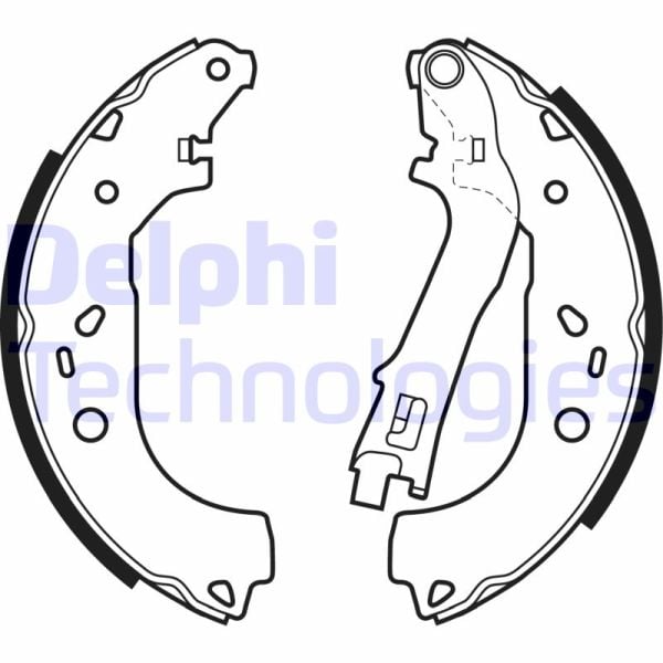 Fiat Pratico 2010-2014 Arası 1.6 D Multijet Delphi Marka Pabuçlu Balata