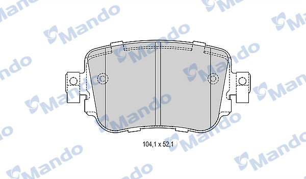 Seat Alhambra 2010-2014 Arası 2.0 TDI, 2.0 TDI 4Drive, 1.4 TSI, 2.0 TFSI Mando Marka Ön Balata