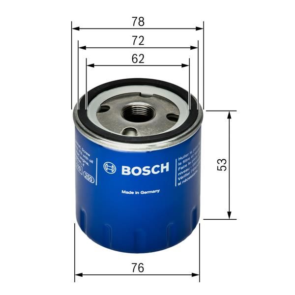 Scenic 1.6 8V Yağ Filtresi Bosch BOS-0451103336