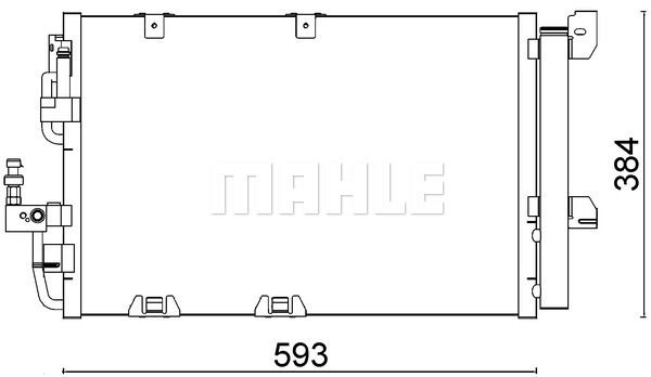 Opel Astra 1998-2009 Arası 1.6 16V, 1.4 16V, 2.2 16V, 1.8 16V Behr Marka Klima Radyatörü