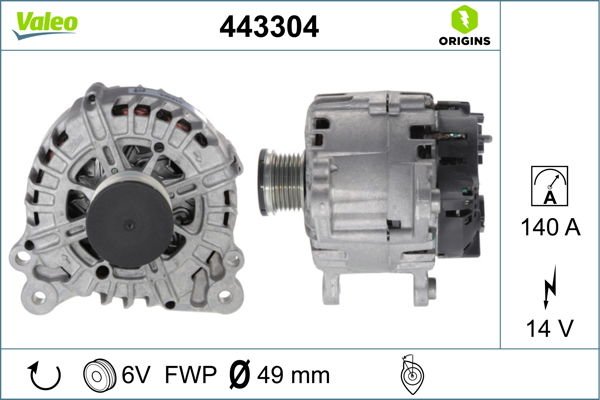 Skoda Yeti 2009-2017 Arası 1.6 TDI, 2.0 TDI, 1.6, 2.0 TDI 4x4 Valeo Marka Alternatör