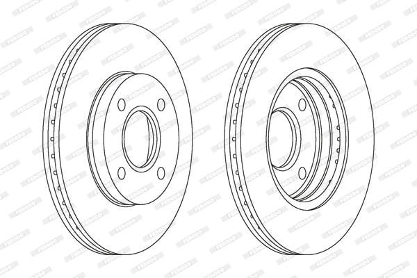 Ford Focus 1998-2009 Arası 1.6 16V, 1.4 16V Ferodo Marka Ön Fren Diski