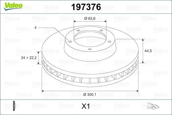 Ford Focus 1998-2009 Arası ST170 Valeo Marka Ön Fren Diski
