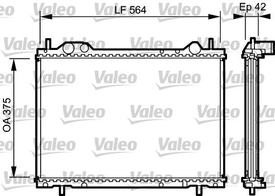 Fiat Brava 1995-2003 Arası 1.9 JTD 105, 1.9 JTD Valeo Marka Su Radyatörü