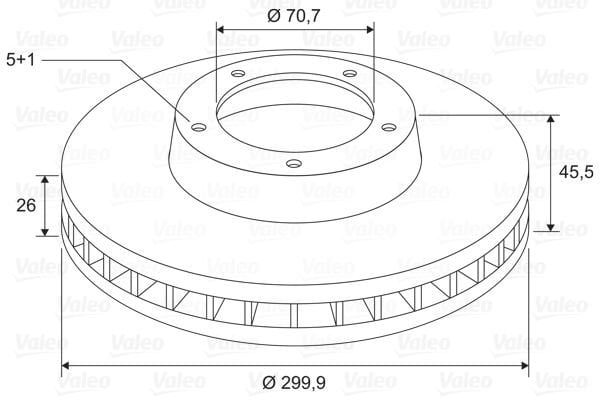 Opel Astra 2010-2015 Arası 1.6 Turbo Valeo Marka Ön Fren Diski