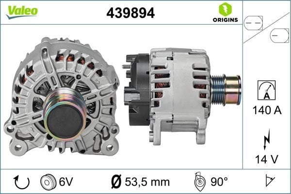 Skoda Yeti 2009-2017 Arası 1.2 TSI, 2.0 TDI 4x4, 2.0 TDI Valeo Marka Alternatör