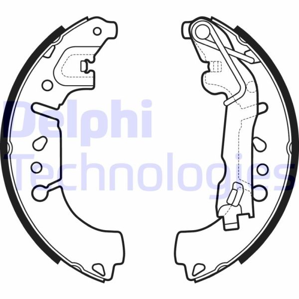 Fiat 500L 2012-2016 Arası 0.9 Delphi Marka Pabuçlu Balata