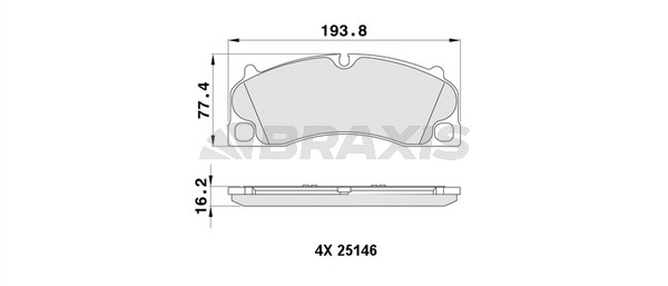 Porsche Boxster 2012-2016 Arası 2.7, S 3.4 Braxis Marka Ön Balata