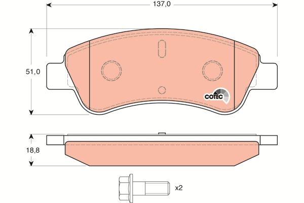 Citroen Berlingo 1996-2011 Arası 1.1 i, 1.4 i, 1.8 D, 1.9 D TRW Marka Ön Balata