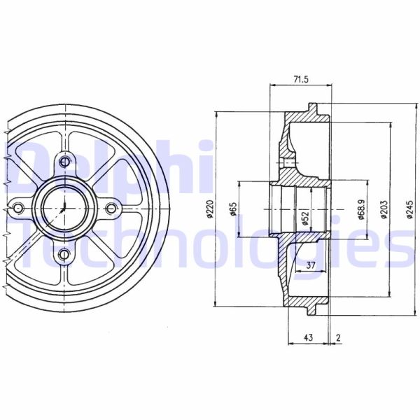 Citroen C3 2002-2006 Arası 1.1 i Delphi Marka Kampana