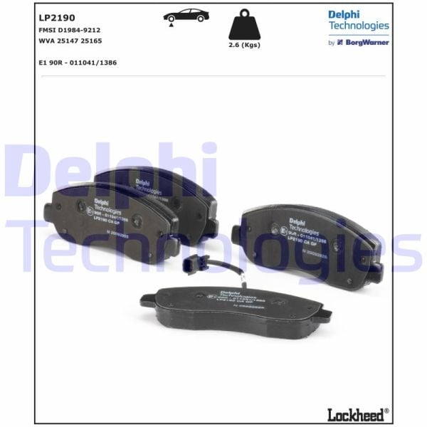 Opel Movano 2010-2014 Arası 2.3 CDTI FWD Delphi Marka Ön Balata