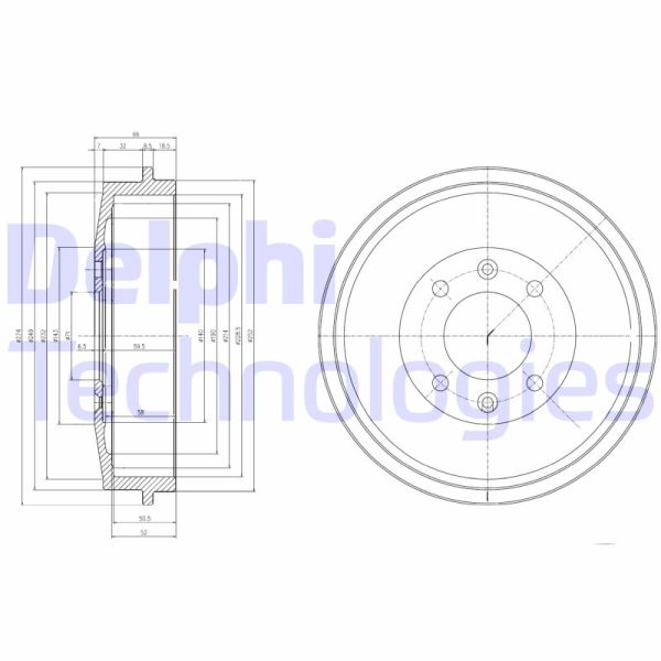 Peugeot 305 1982-1990 Arası 1.6, 1.9, 1.9 D, 1.9 Diesel Delphi Marka Kampana