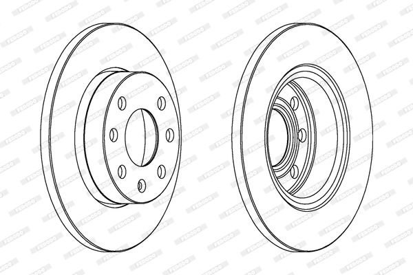 Opel Corsa 1982-1994 Arası 1.0, 1.5 TD, 1.4 S, 1.3 S, 1.3, 1.2 N, 1.2 S Ferodo Marka Ön Fren Diski