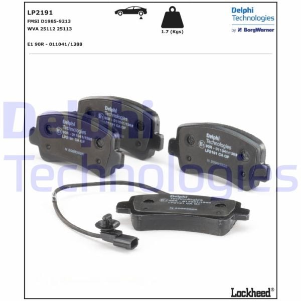Opel Movano 2010-2014 Arası 2.3 CDTI FWD Delphi Marka Arka Balata