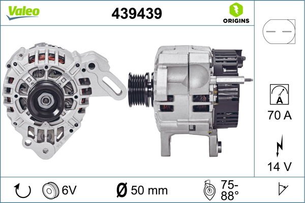 Seat Arosa 1997-2004 Arası 1.0, 1.4 Valeo Marka Alternatör