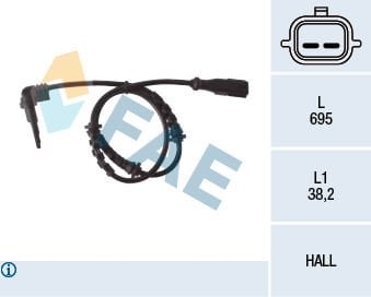 Renault Fluence 2010-2014 Arası 1.6 16V FAE Marka Ön Abs Sensörü