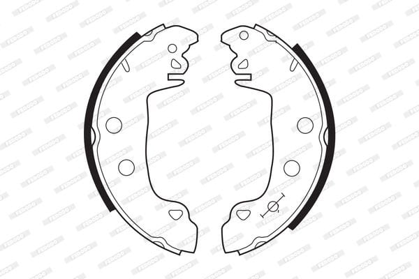 Citroen C15 1984-2006 Arası 1.1 Ferodo Marka Pabuçlu Balata