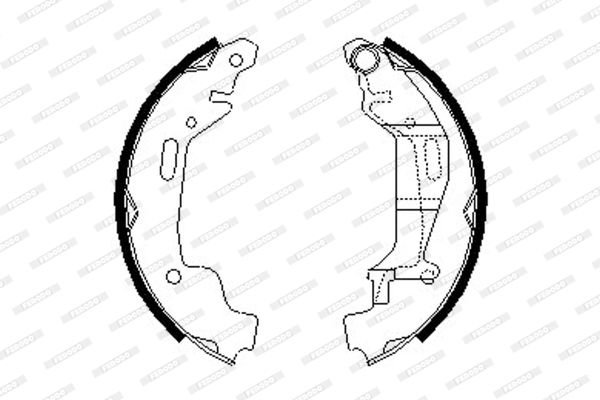 Opel Agila 2000-2007 Arası 1.0 12V Ferodo Marka Pabuçlu Balata
