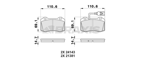 Seat Leon 1999-2006 Arası 1.8 20V T 4, 1.8 T Cupra R, 1.9 TDI Syncro, 2.8 Cupra 4 Braxis Marka Ön Balata
