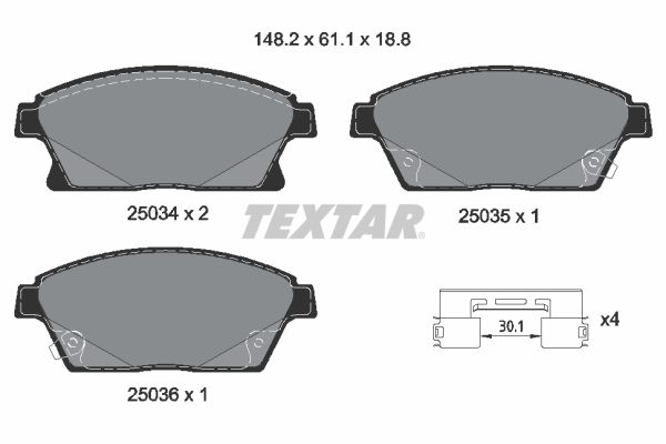 Opel Astra 2006-2015 Arası 1.6 Turbo Textar Marka Ön Balata