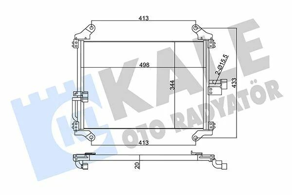 Ducato II 02-06 2.3 Mjt Klima Radyatörü Kale KAL-345345