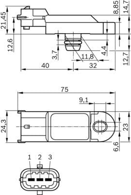Fiat 500 2007-2011 Arası 0.9 Bosch Marka Map Sensörü