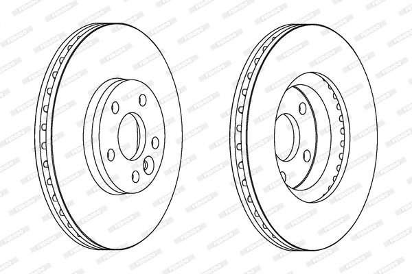 Ford S-Max 2006-2014 Arası 2.0 TDCi Ferodo Marka Ön Hava Soğutmalı Fren Diski
