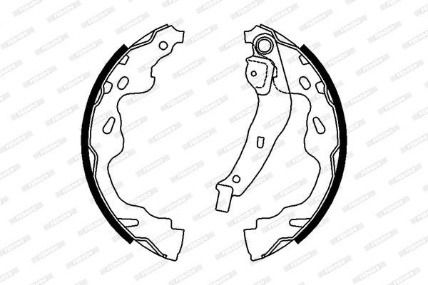 Opel Agila 2008-2014 Arası 1.0 Ferodo Marka Pabuçlu Balata