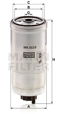 Fiat Brava 1995-2003 Arası 1.9 JTD 105 Mann Marka Mazot Yakıt Filtresi