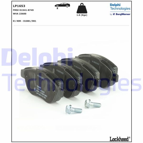 Peugeot 307 2000-2012 Arası 1.6 Delphi Marka Ön Balata