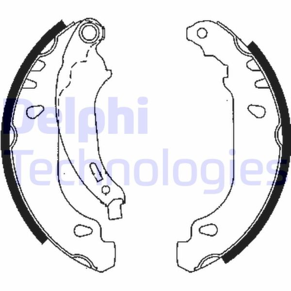 Renault Clio 1998-2016 Arası 1.2 Delphi Marka Pabuçlu Balata
