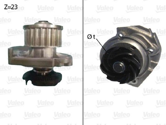 Fiat Brava 1995-2003 Arası 1.2 16V 80 Valeo Marka Devirdaim Su Pompası
