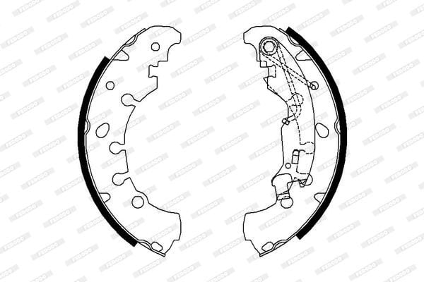 Opel Corsa 2006-2014 Arası 1.0 Ferodo Marka Pabuçlu Balata