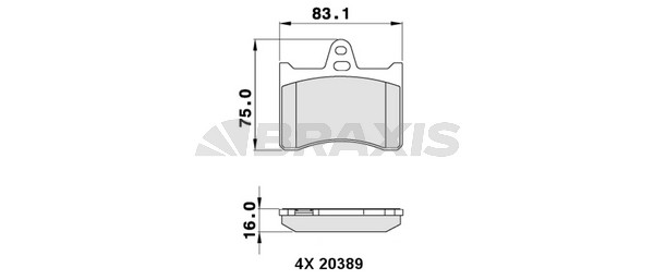 Citroen Xantia 1995-2003 Arası 2.0 i Braxis Marka Arka Balata