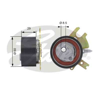 Ford S-Max 2006-2014 Arası 2.0 TDCi Gates Marka Vantilatör Kayış Gergi Rulmanı