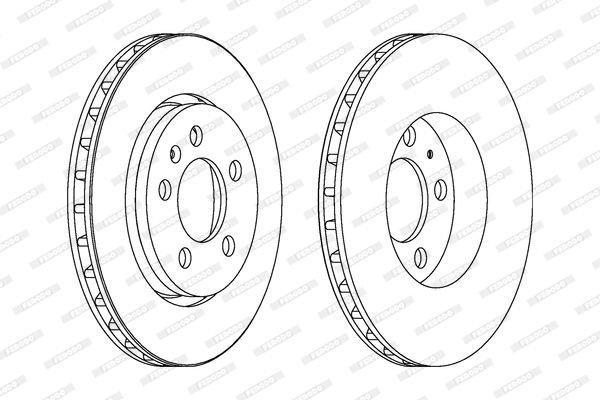 Volkswagen Bora 1998-2013 Arası 2.8 V6 4motion Ferodo Marka Ön Fren Diski