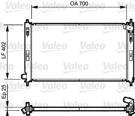 Peugeot 4007 2007-2013 Arası 2.2 HDi Valeo Marka Su Radyatörü