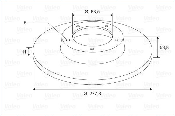 Ford Transit Connect 2002-2006 Arası 1.8 16V Valeo Marka Ön Fren Diski