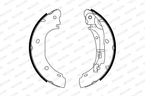 Fiat Ducato 1994-2005 Arası 1.9 TD Panorama/Combinato, 2.0 Panorama/Combinato, 2.5 TDI Panorama/Combinato, 2.5 D Combinato Ferodo Marka Pabuçlu Balata