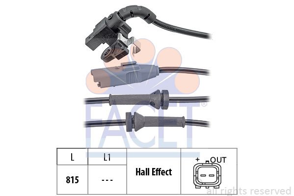 Peugeot 308 2007-2016 Arası 1.6 BioFlex Facet Marka Abs Sensörü